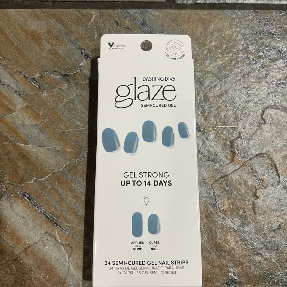 Glaze Semi-Cured Gel Nail Strips - Ocean Bay
